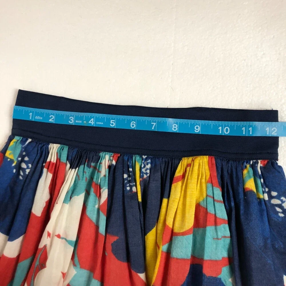 Hollister Juniors Floral Skirt Elastic Waist Size Small